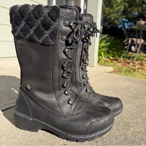 Sorel Black Winter Boots with Fur Lining